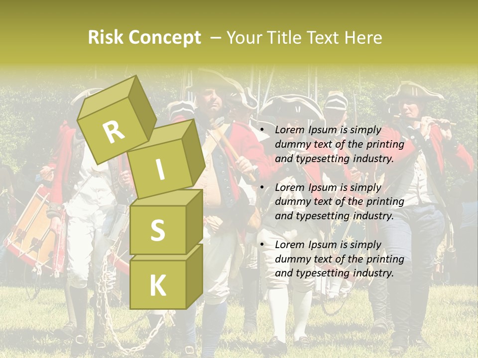 Actors Performing At The Annual Battle Of Monmouth Reenactment Located At Monmouth Battlefield State Park Every June In Manalapan New Jersey. PowerPoint Template