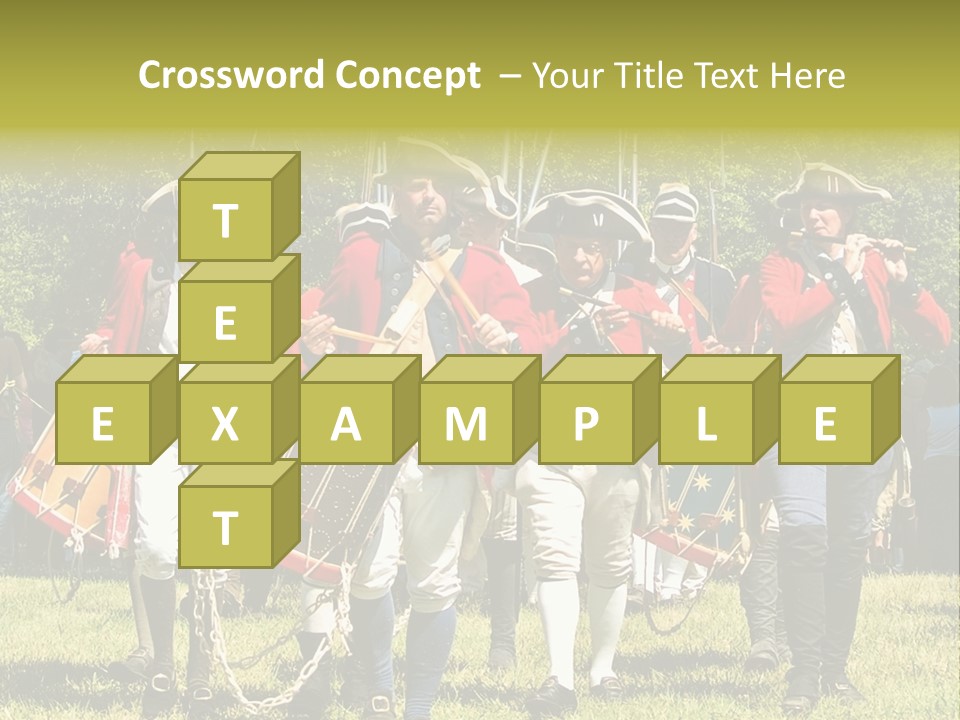 Actors Performing At The Annual Battle Of Monmouth Reenactment Located At Monmouth Battlefield State Park Every June In Manalapan New Jersey. PowerPoint Template