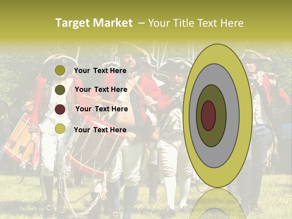 Actors Performing At The Annual Battle Of Monmouth Reenactment Located At Monmouth Battlefield State Park Every June In Manalapan New Jersey. PowerPoint Template