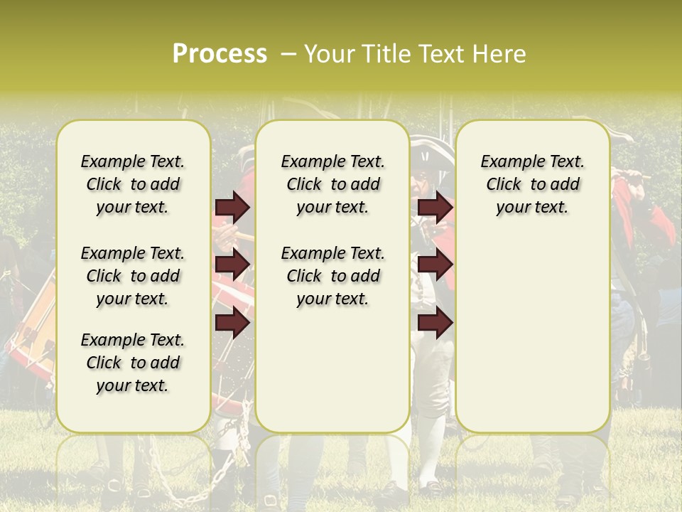 Actors Performing At The Annual Battle Of Monmouth Reenactment Located At Monmouth Battlefield State Park Every June In Manalapan New Jersey. PowerPoint Template