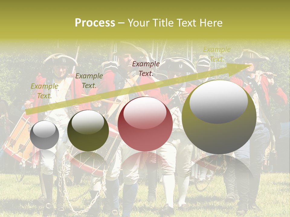 Actors Performing At The Annual Battle Of Monmouth Reenactment Located At Monmouth Battlefield State Park Every June In Manalapan New Jersey. PowerPoint Template