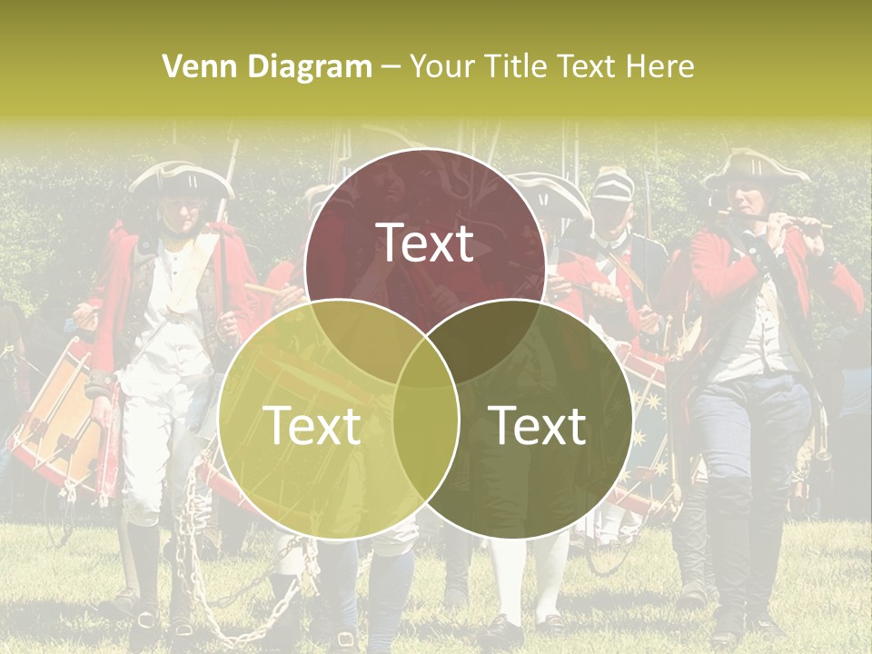 Actors Performing At The Annual Battle Of Monmouth Reenactment Located At Monmouth Battlefield State Park Every June In Manalapan New Jersey. PowerPoint Template