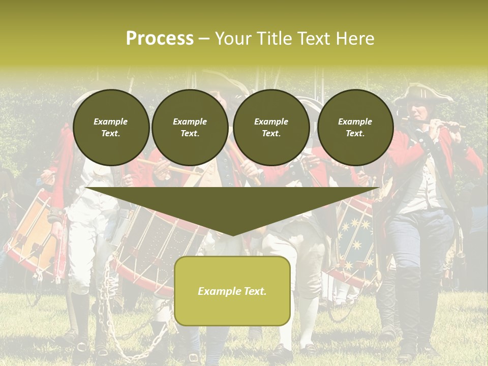 Actors Performing At The Annual Battle Of Monmouth Reenactment Located At Monmouth Battlefield State Park Every June In Manalapan New Jersey. PowerPoint Template