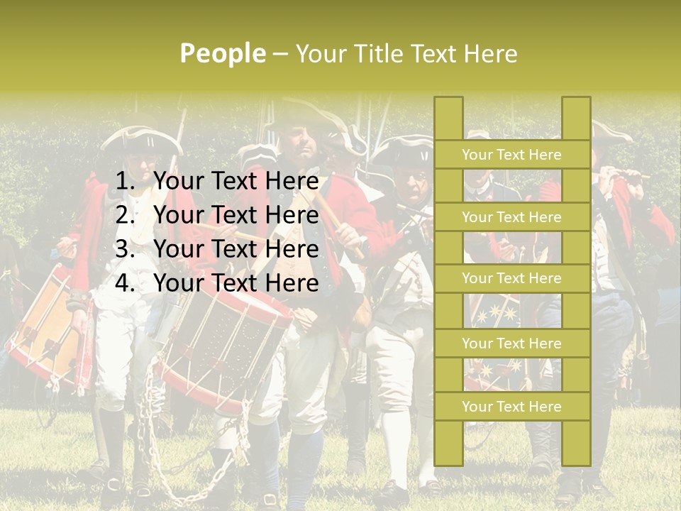 Actors Performing At The Annual Battle Of Monmouth Reenactment Located At Monmouth Battlefield State Park Every June In Manalapan New Jersey. PowerPoint Template