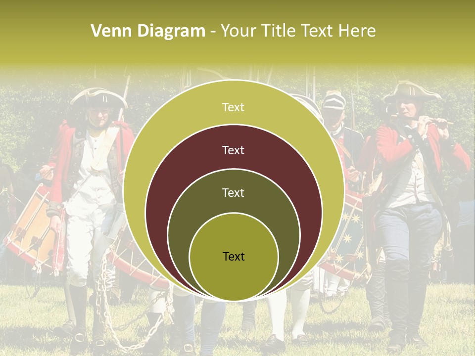Actors Performing At The Annual Battle Of Monmouth Reenactment Located At Monmouth Battlefield State Park Every June In Manalapan New Jersey. PowerPoint Template