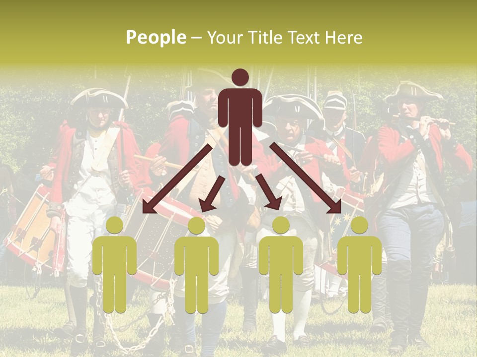 Actors Performing At The Annual Battle Of Monmouth Reenactment Located At Monmouth Battlefield State Park Every June In Manalapan New Jersey. PowerPoint Template