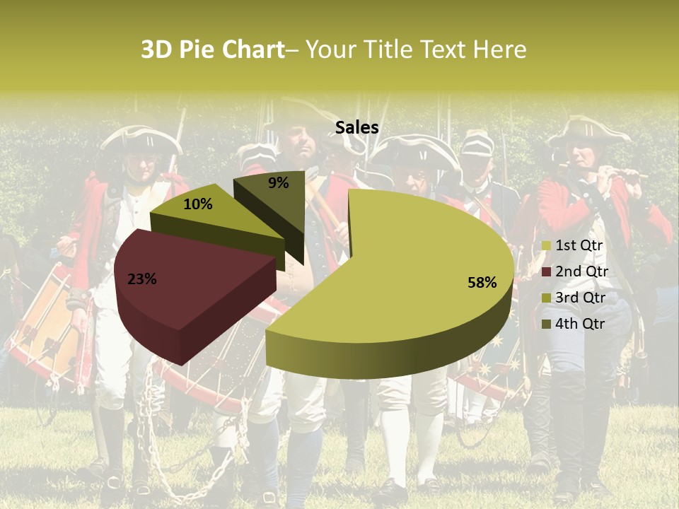 Actors Performing At The Annual Battle Of Monmouth Reenactment Located At Monmouth Battlefield State Park Every June In Manalapan New Jersey. PowerPoint Template