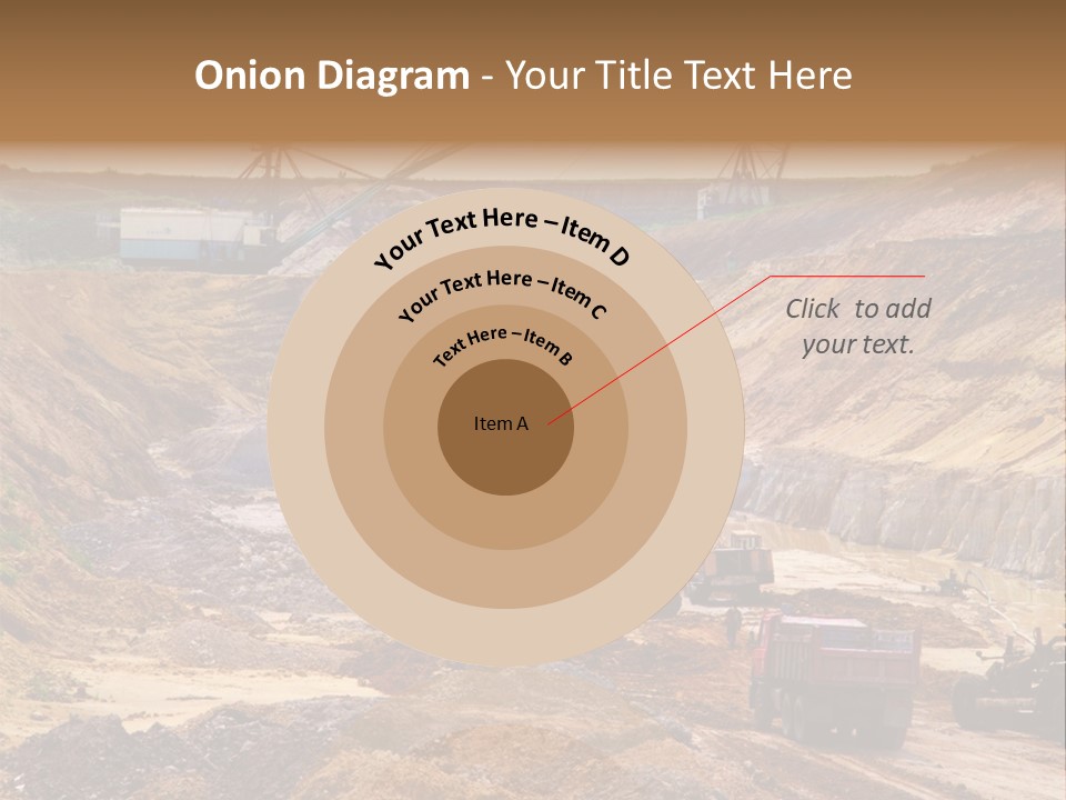 A Group Of Trucks Driving Down A Dirt Road PowerPoint Template