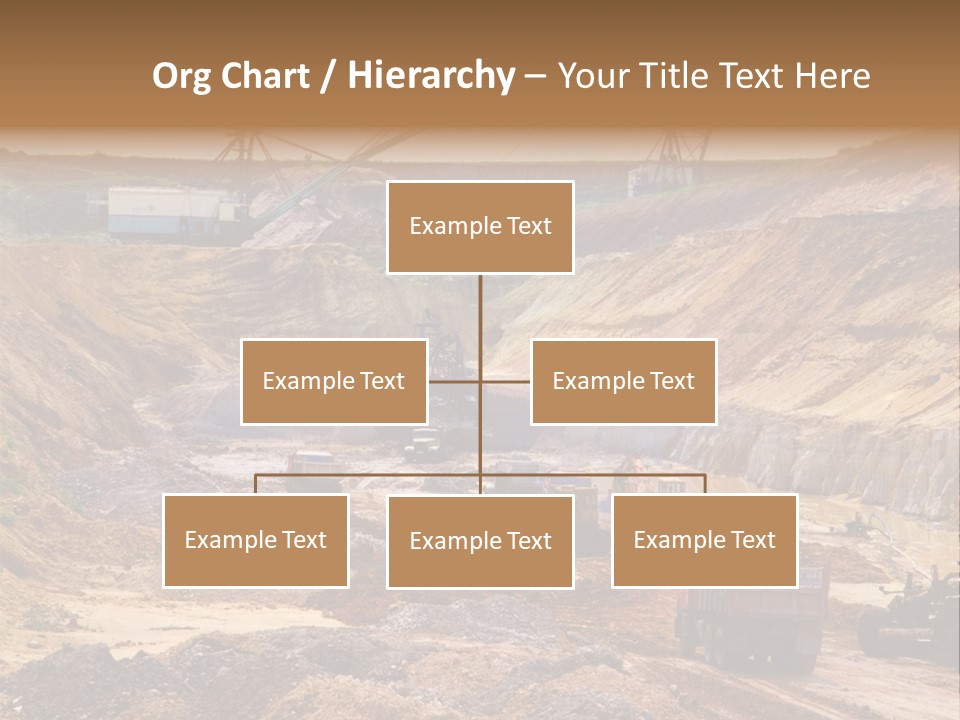 A Group Of Trucks Driving Down A Dirt Road PowerPoint Template