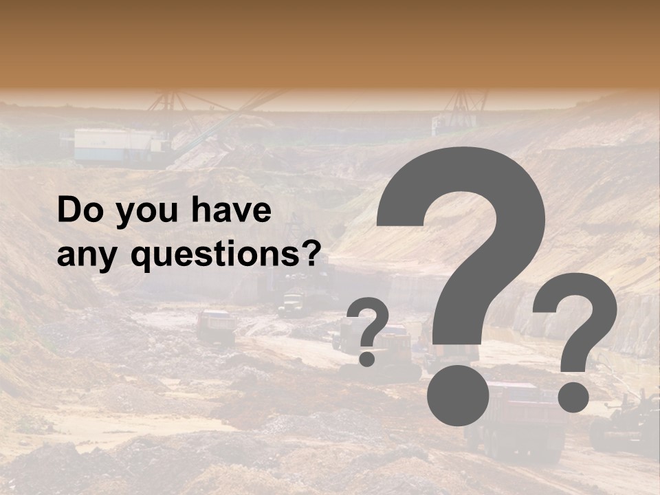 A Group Of Trucks Driving Down A Dirt Road PowerPoint Template