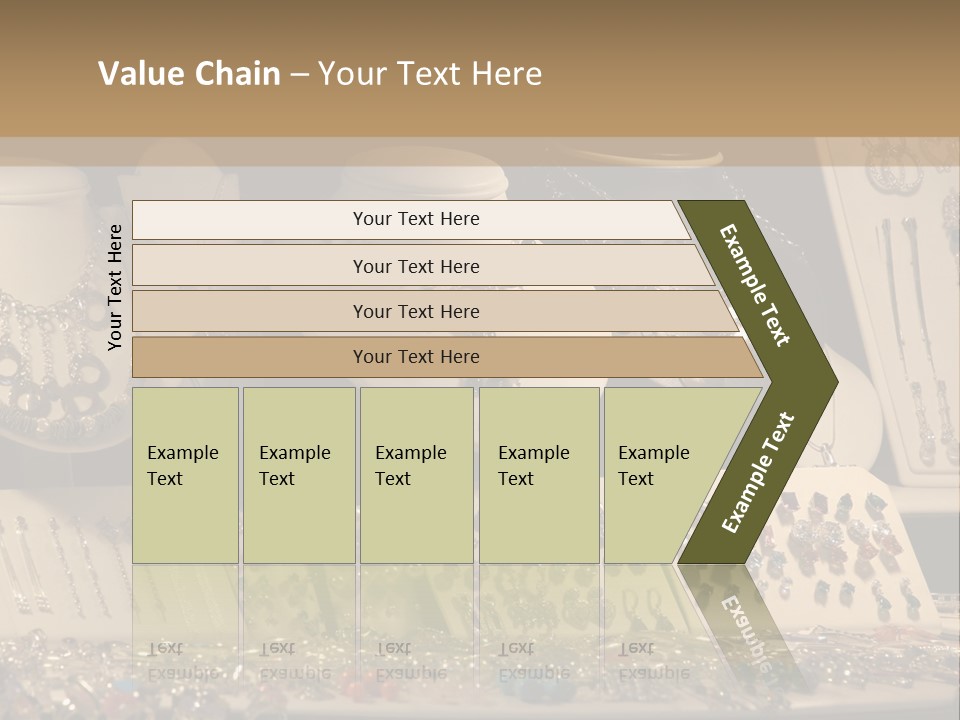 Beautiful Jewelry In The Shop Window PowerPoint Template
