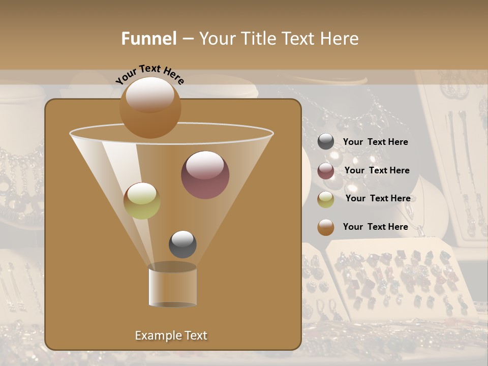 Beautiful Jewelry In The Shop Window PowerPoint Template