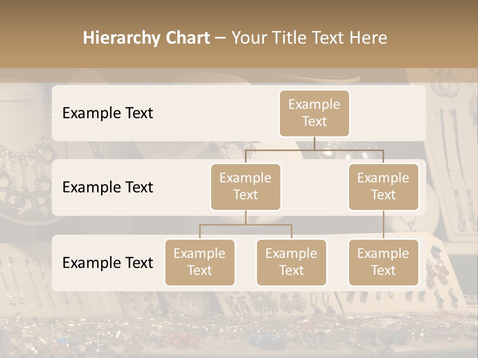 Beautiful Jewelry In The Shop Window PowerPoint Template