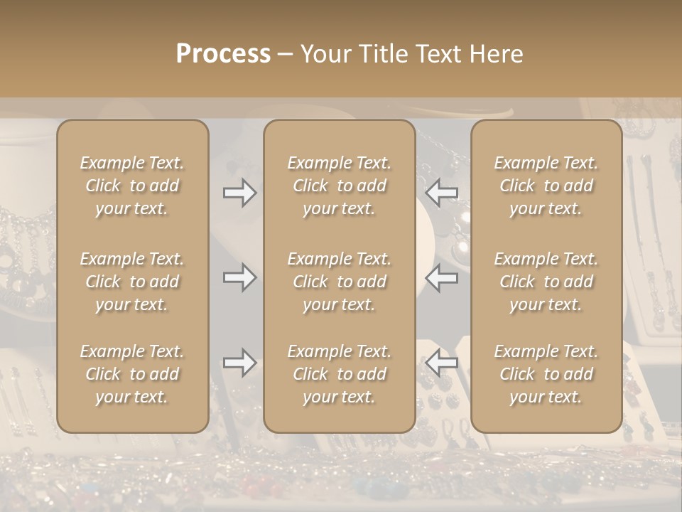Beautiful Jewelry In The Shop Window PowerPoint Template