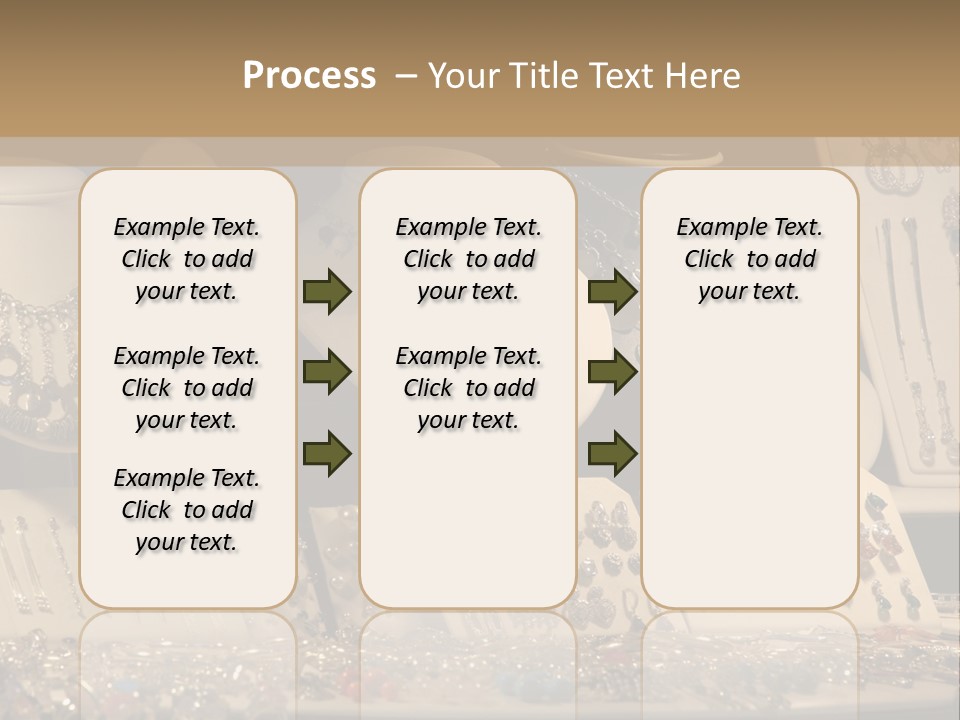 Beautiful Jewelry In The Shop Window PowerPoint Template