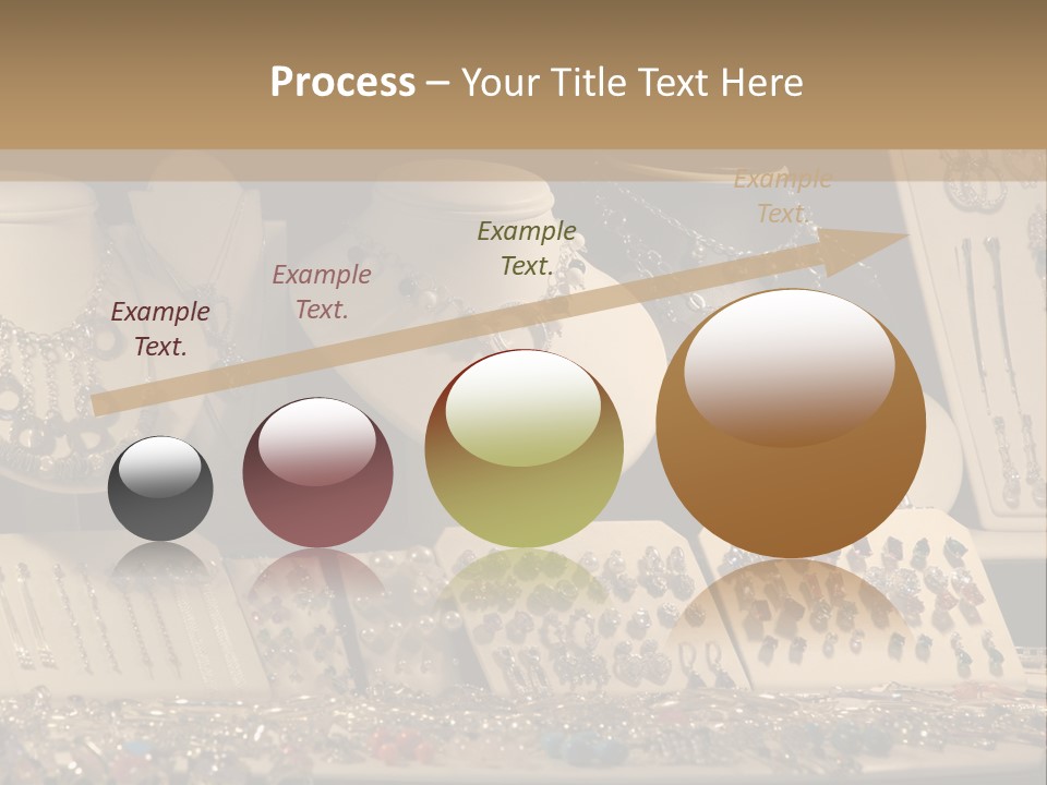 Beautiful Jewelry In The Shop Window PowerPoint Template