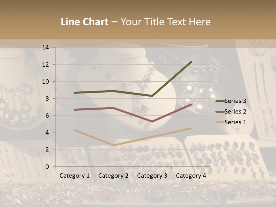 Beautiful Jewelry In The Shop Window PowerPoint Template