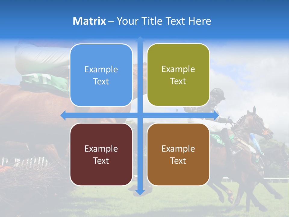Jumping Horses PowerPoint Template