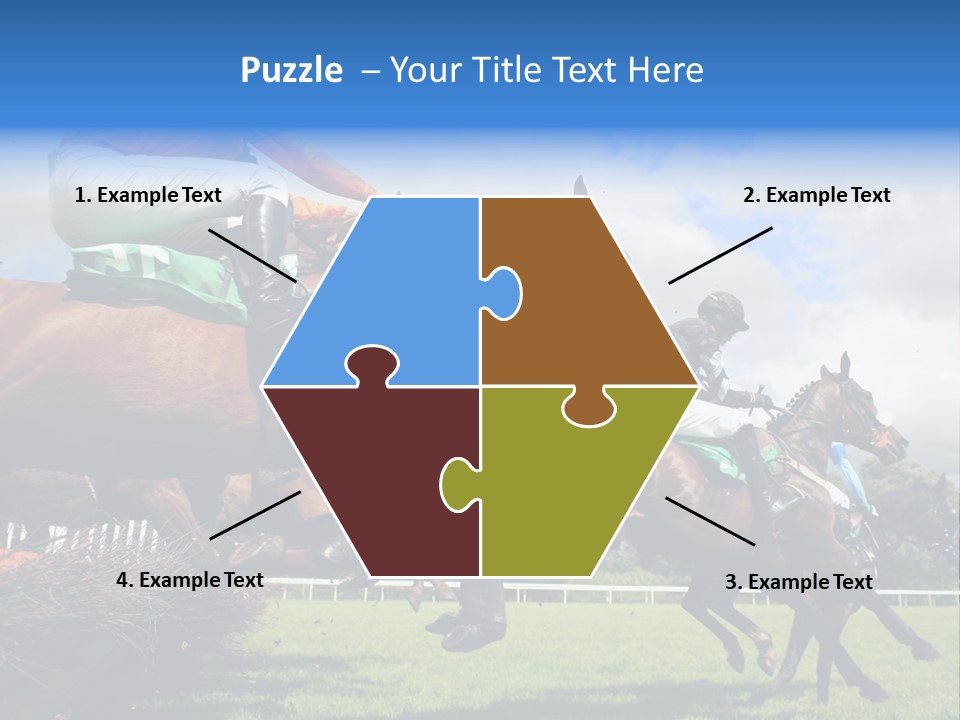 Jumping Horses PowerPoint Template