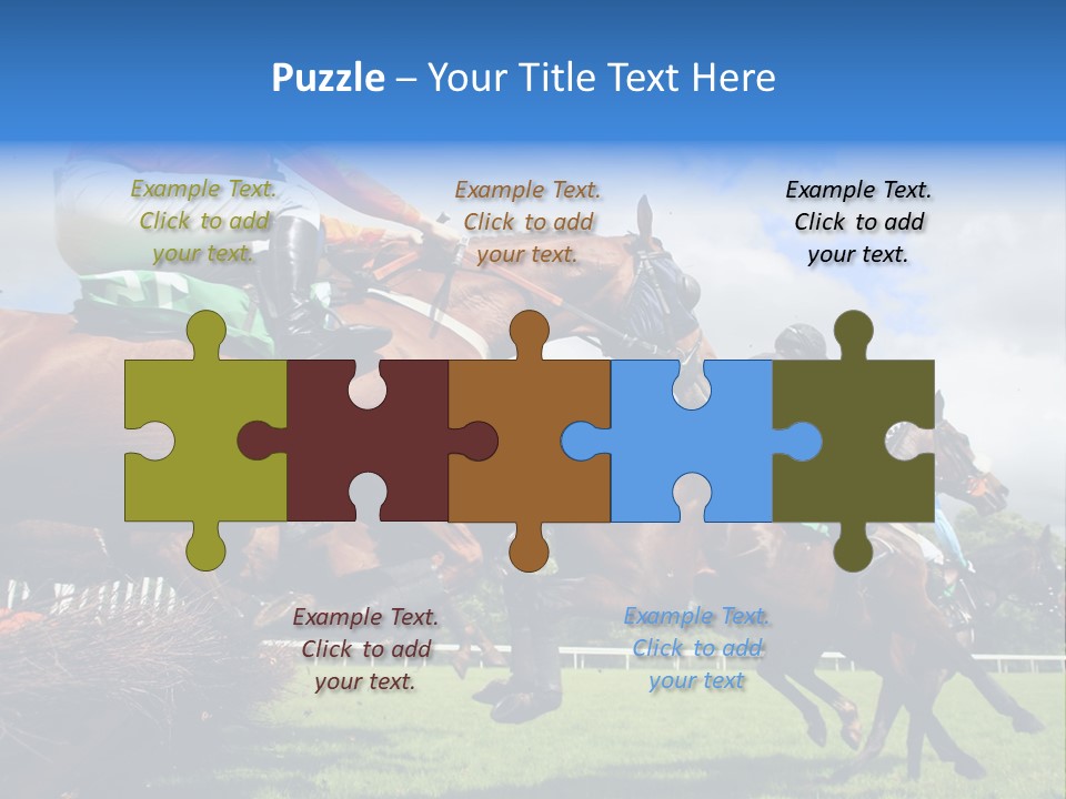 Jumping Horses PowerPoint Template
