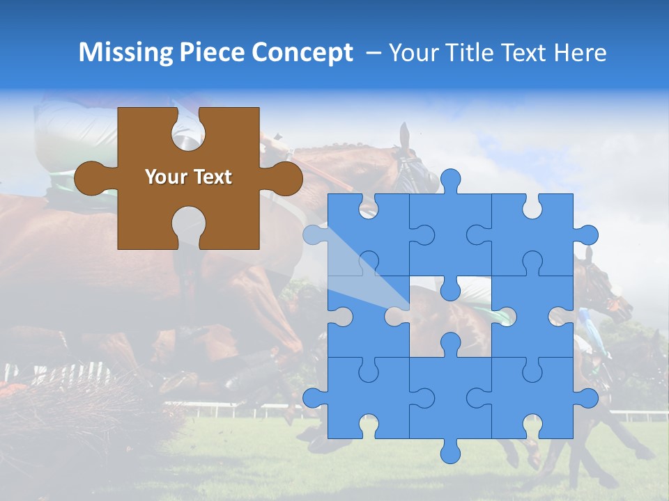 Jumping Horses PowerPoint Template