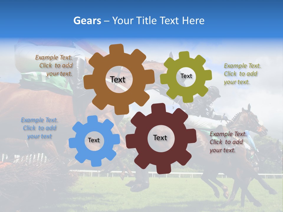 Jumping Horses PowerPoint Template