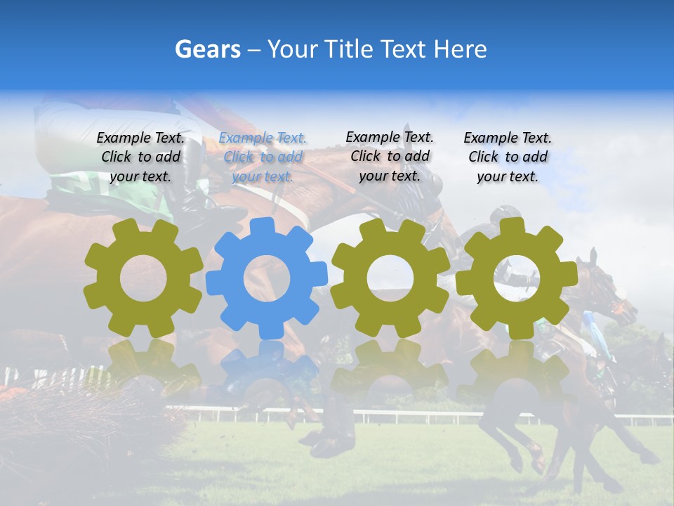 Jumping Horses PowerPoint Template