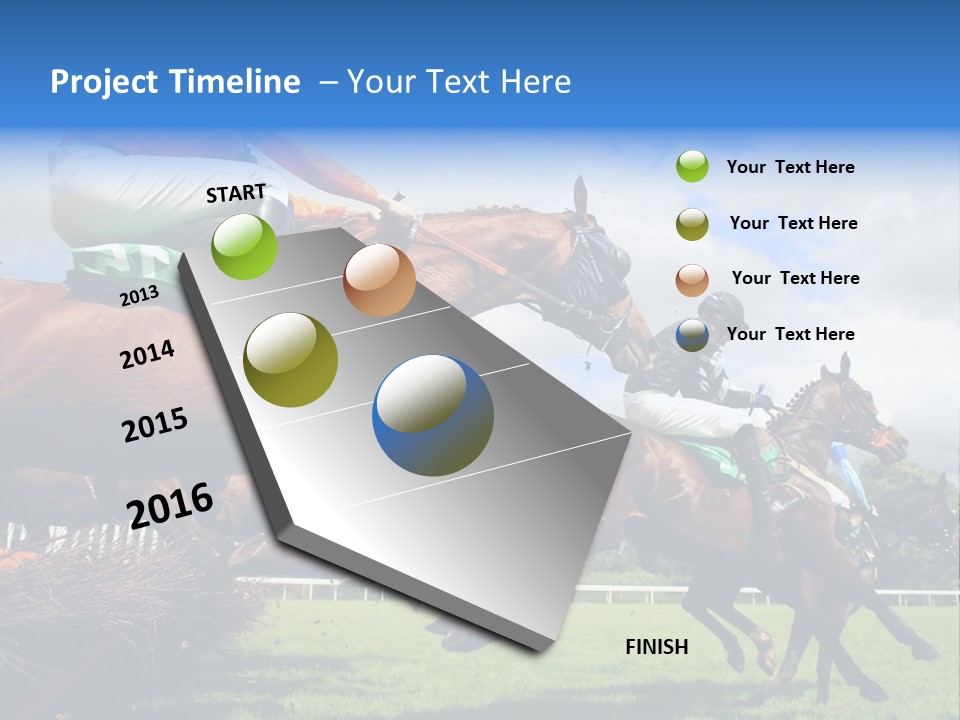 Jumping Horses PowerPoint Template