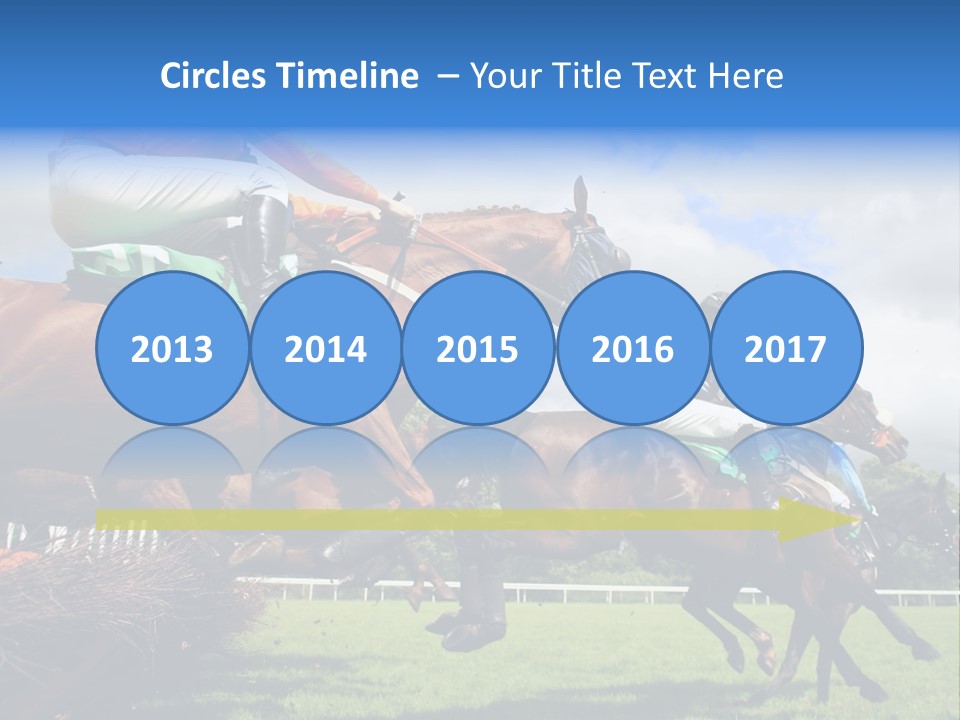 Jumping Horses PowerPoint Template