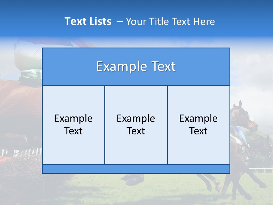Jumping Horses PowerPoint Template