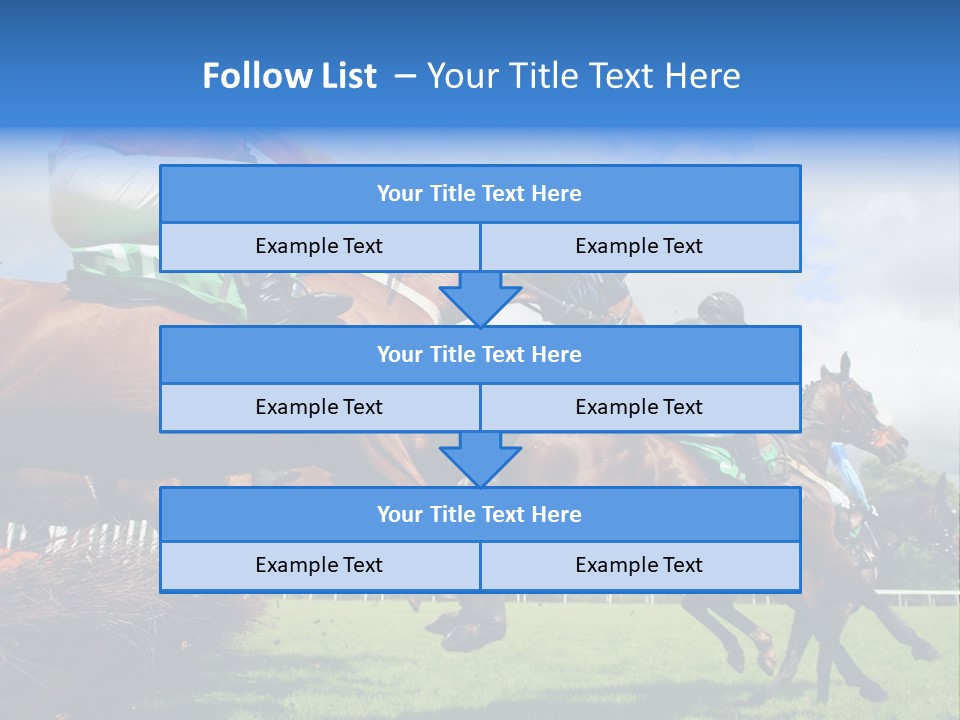 Jumping Horses PowerPoint Template