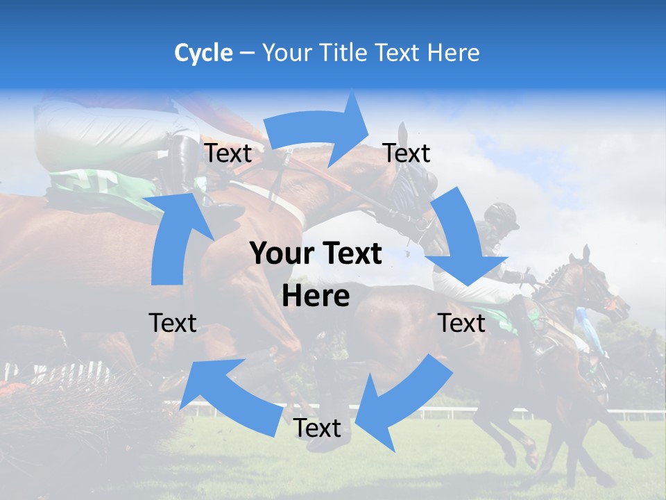 Jumping Horses PowerPoint Template