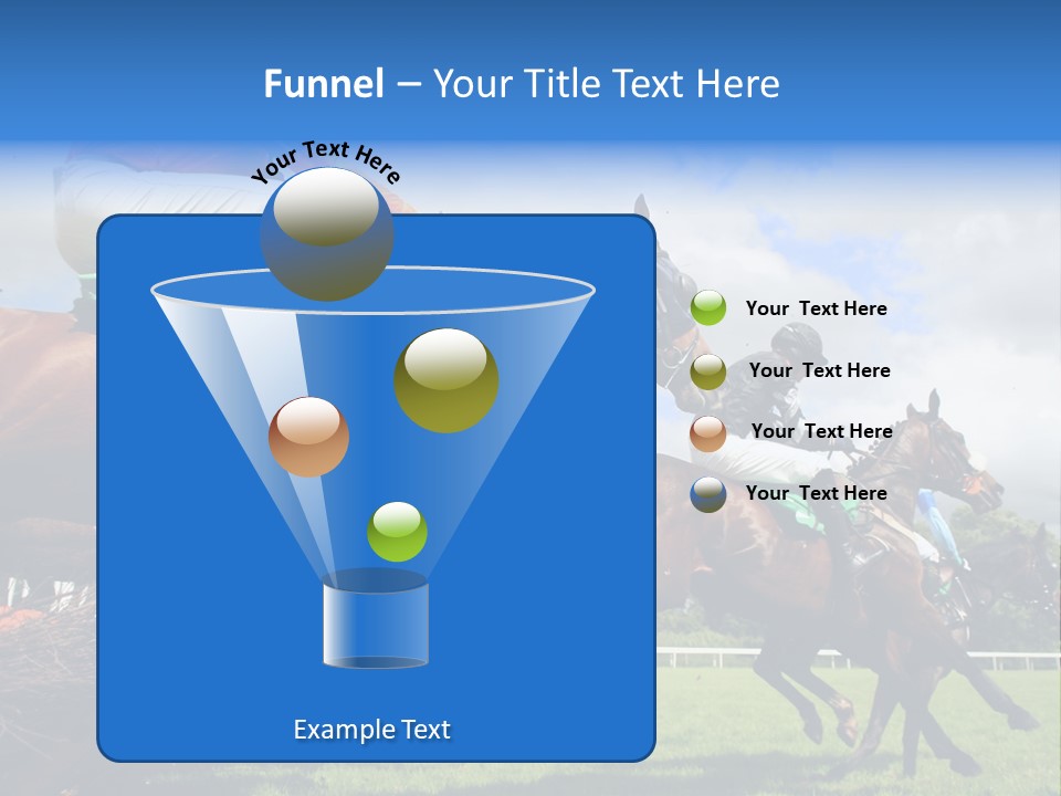 Jumping Horses PowerPoint Template