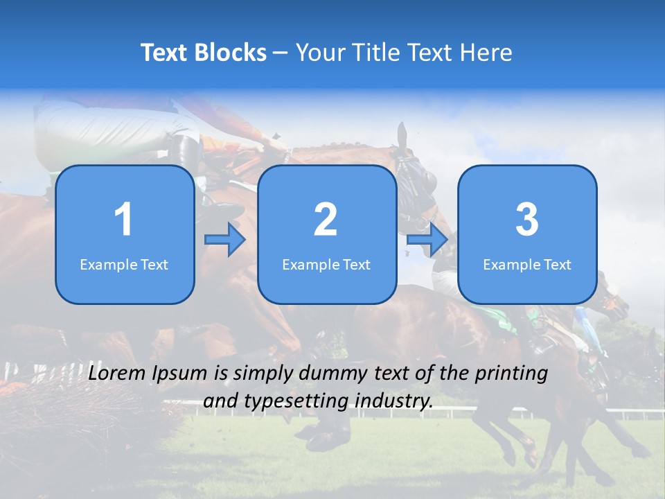 Jumping Horses PowerPoint Template