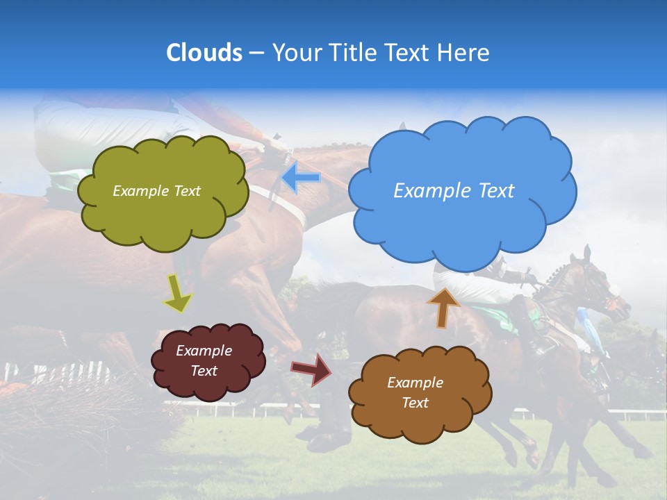 Jumping Horses PowerPoint Template