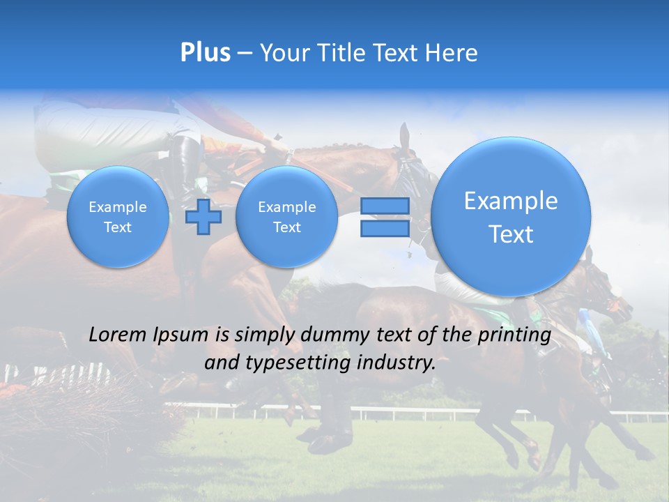 Jumping Horses PowerPoint Template