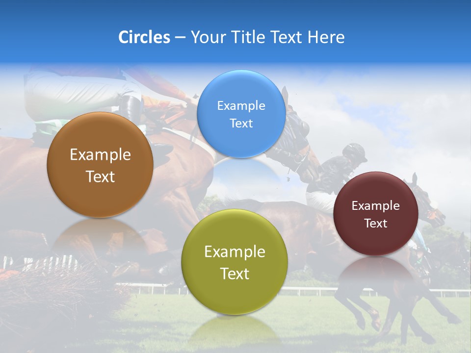 Jumping Horses PowerPoint Template