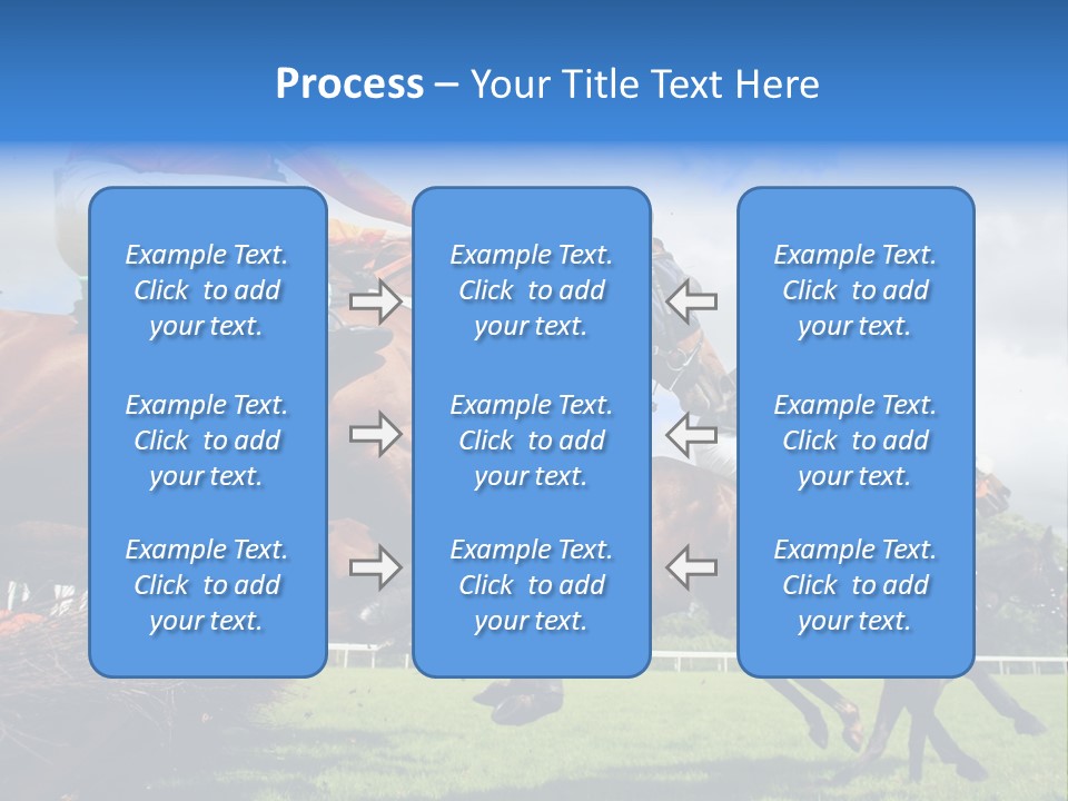 Jumping Horses PowerPoint Template