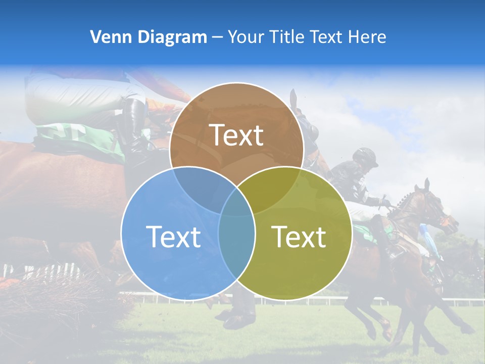 Jumping Horses PowerPoint Template