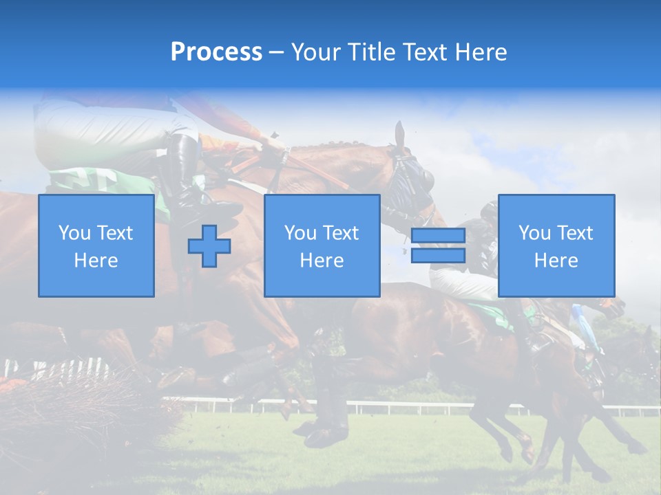 Jumping Horses PowerPoint Template