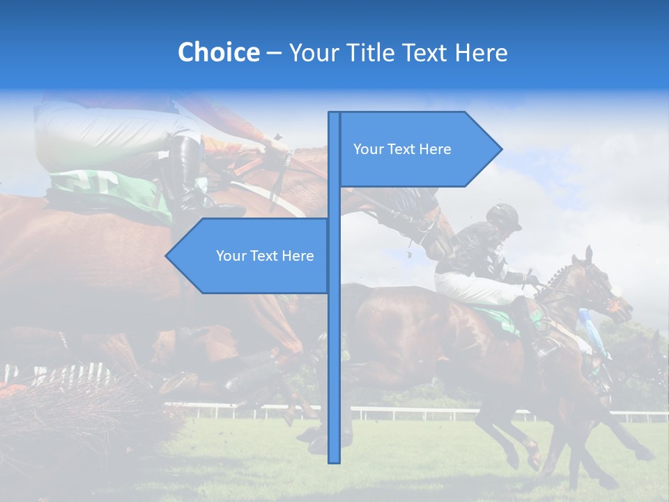 Jumping Horses PowerPoint Template