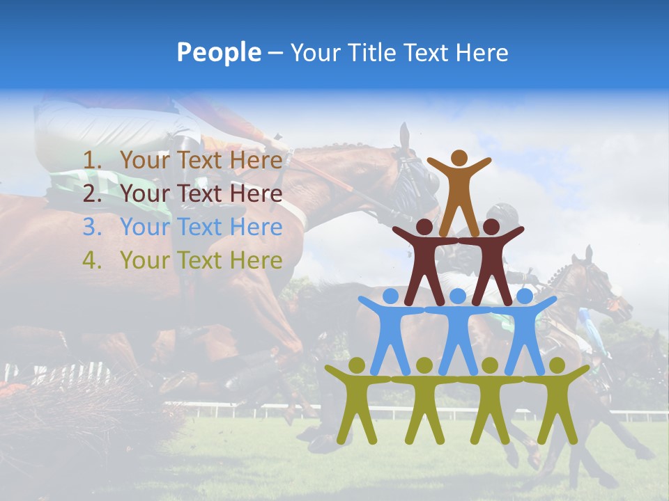 Jumping Horses PowerPoint Template