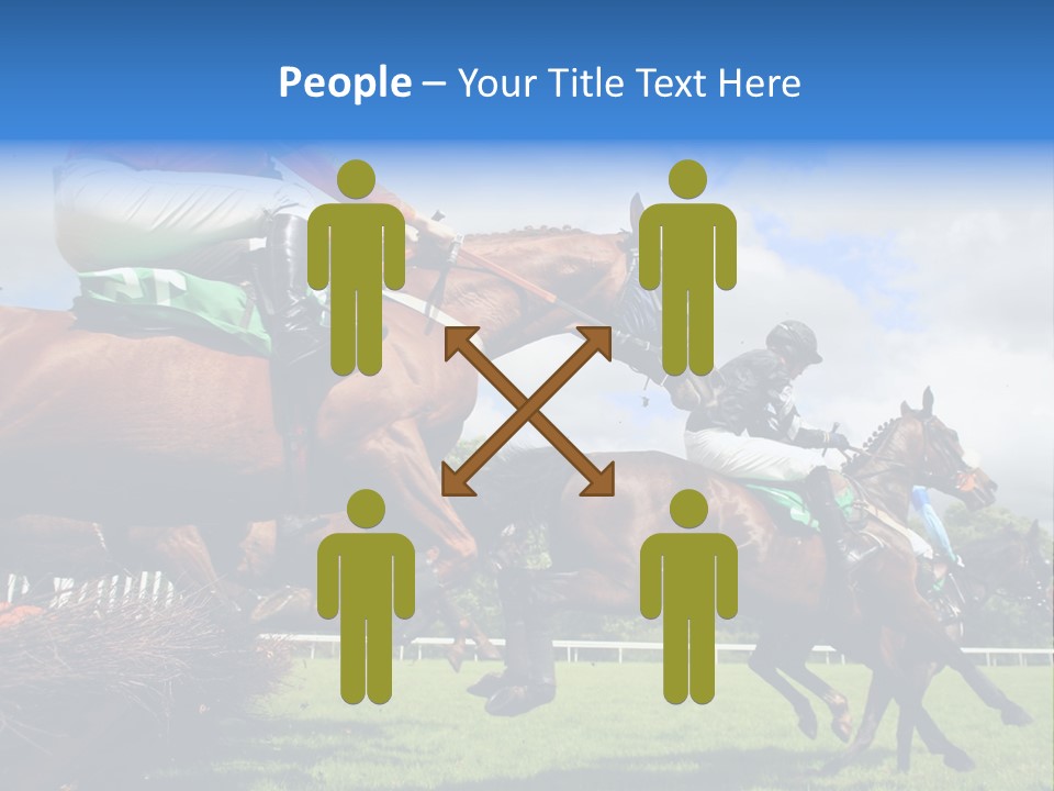 Jumping Horses PowerPoint Template