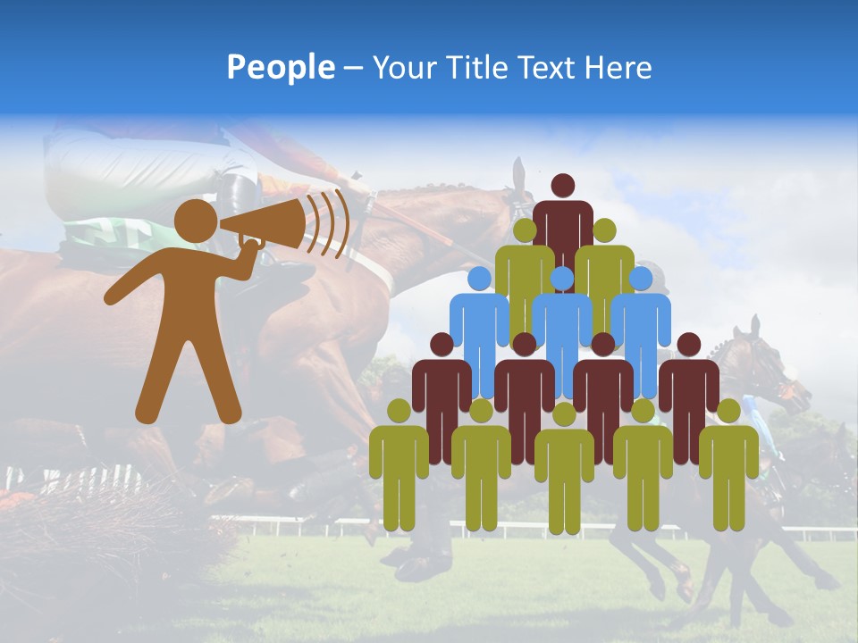 Jumping Horses PowerPoint Template