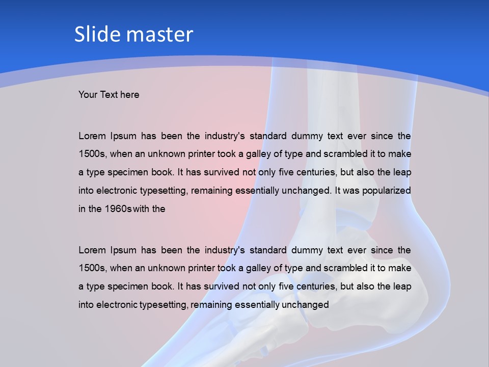 A Medical Powerpoint Presentation With A Skeleton PowerPoint Template