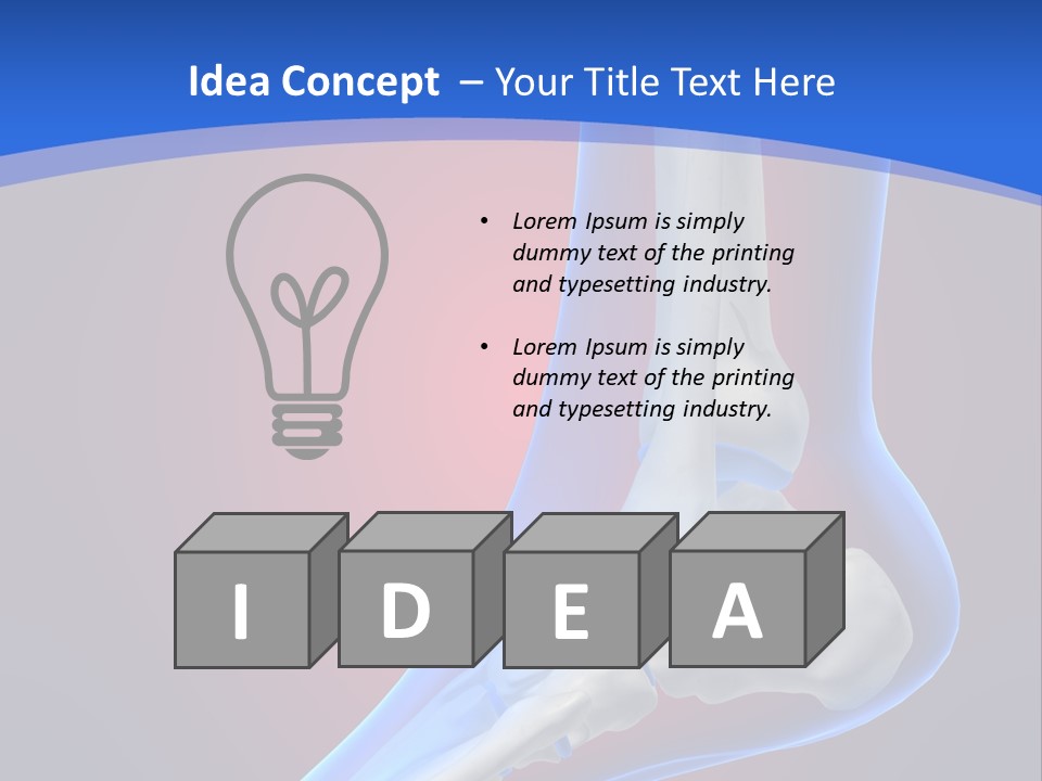 A Medical Powerpoint Presentation With A Skeleton PowerPoint Template