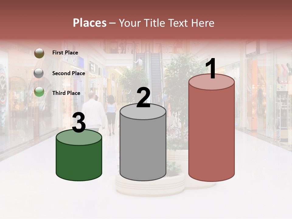 Shopping Hall #4. Motion Blur PowerPoint Template