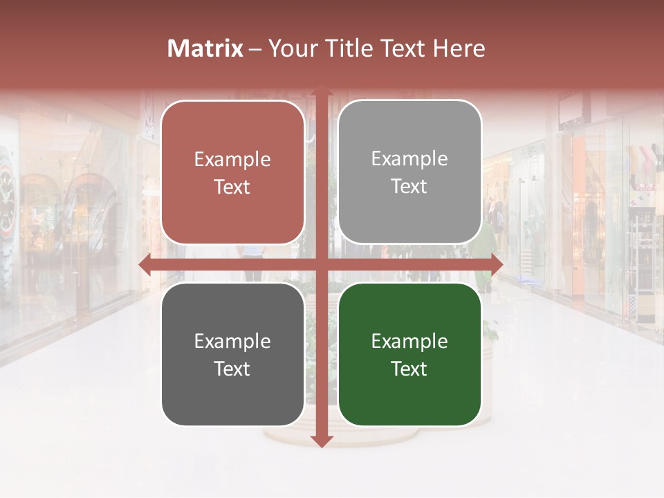 Shopping Hall #4. Motion Blur PowerPoint Template