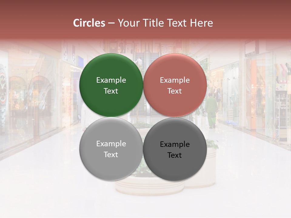 Shopping Hall #4. Motion Blur PowerPoint Template