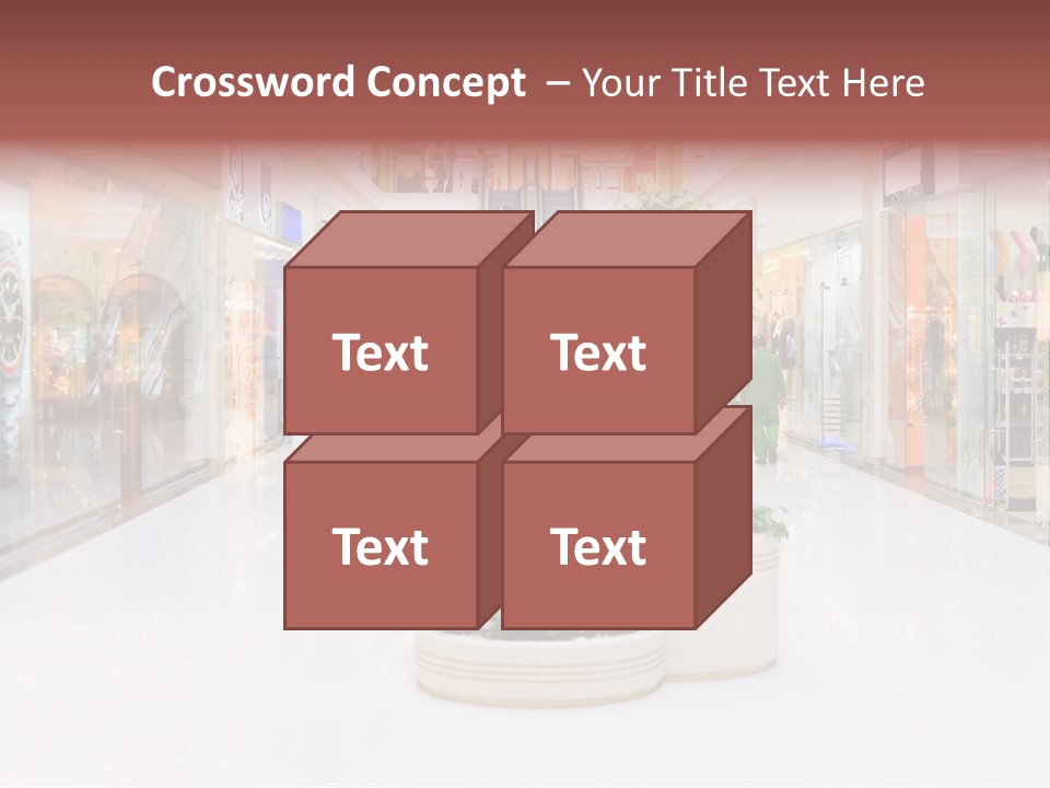 Shopping Hall #4. Motion Blur PowerPoint Template